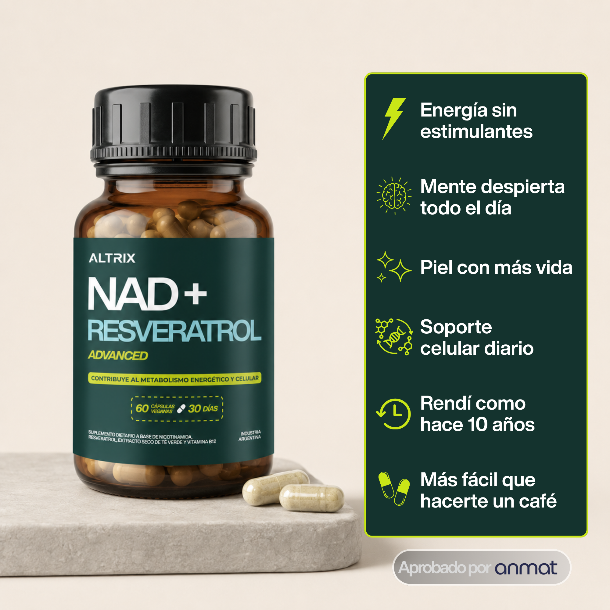 NAD+ Resveratrol Advanced